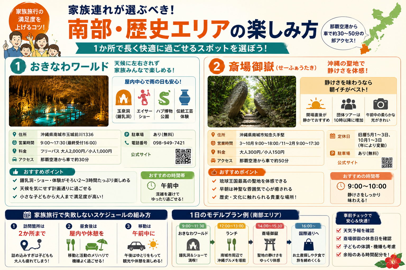 家族連れが選ぶべき「長く過ごせる」場所の条件