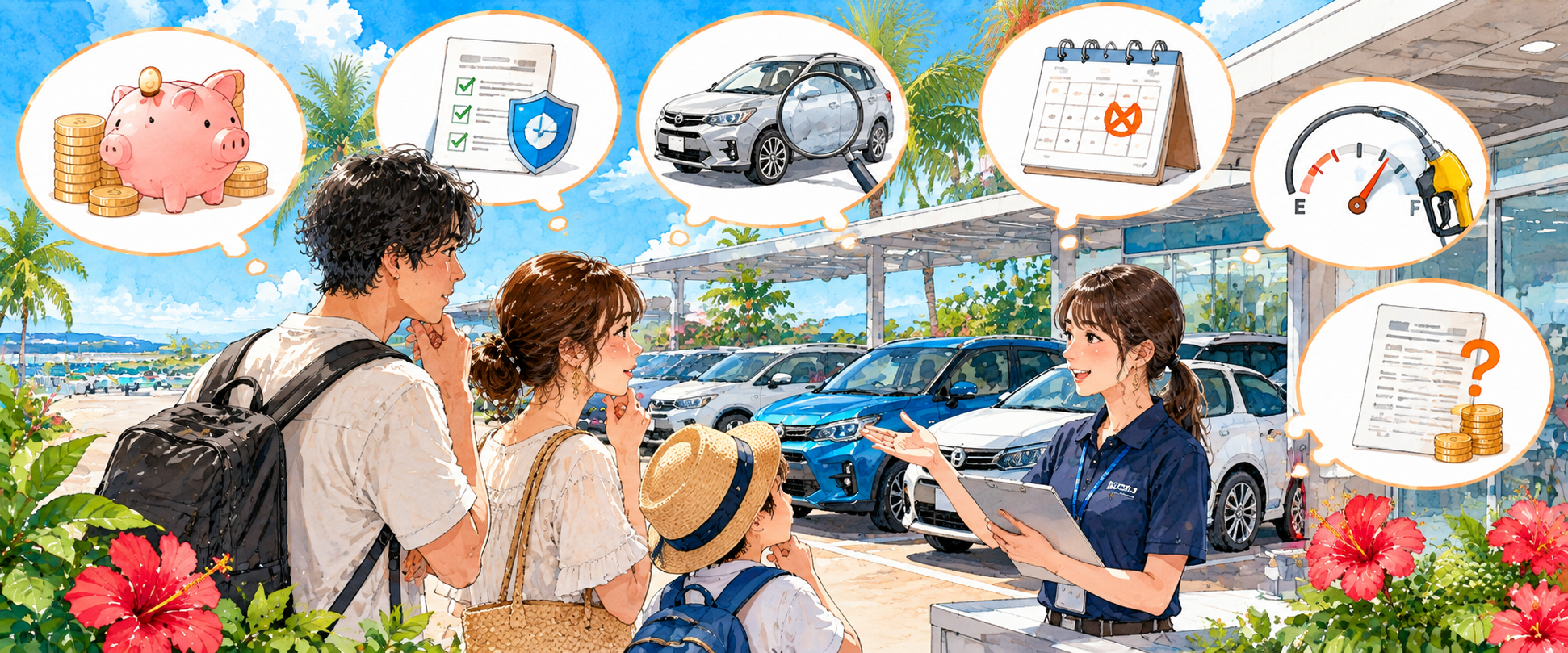 沖縄の激安レンタカーを予約するときのチェックポイント
